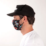 Daily Face Cover 5-Pack (Black Floral)