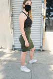 Up For It Olive Skirt