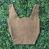 Brown British Millerian Co. Waxed Cotton Tote Bag
