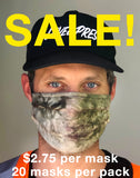 Tie Dye 20 Pack - Camo Green Tie Dye