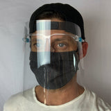 Safety Goggle Face Shield/Daily Face Cover Combo - 1 Shield/2 Masks