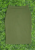 Up For It Olive Skirt