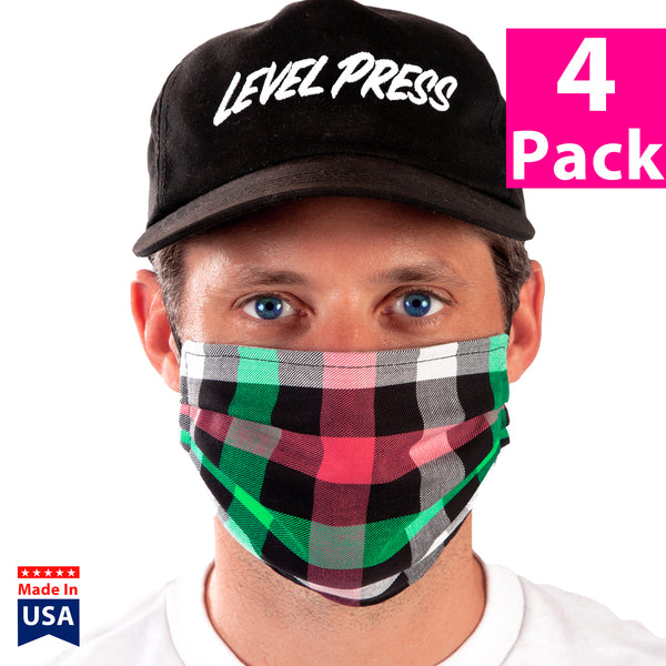 Daily Face Cover 4-Pack (Checkers)