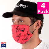 Daily Face Cover 4-Pack (Sassy Graphic Print)